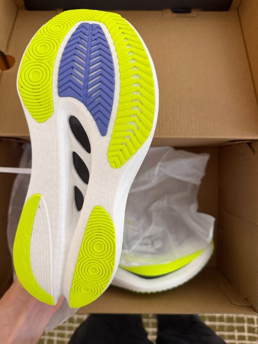 Saucony Endorphin Pro 5 Women's 8 White/Iolite Carbon Plate Racing Shoe NWT - Picture 5 of 8